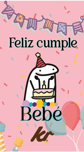 Tarjeta Deformito feliz cumpleaños Bebe