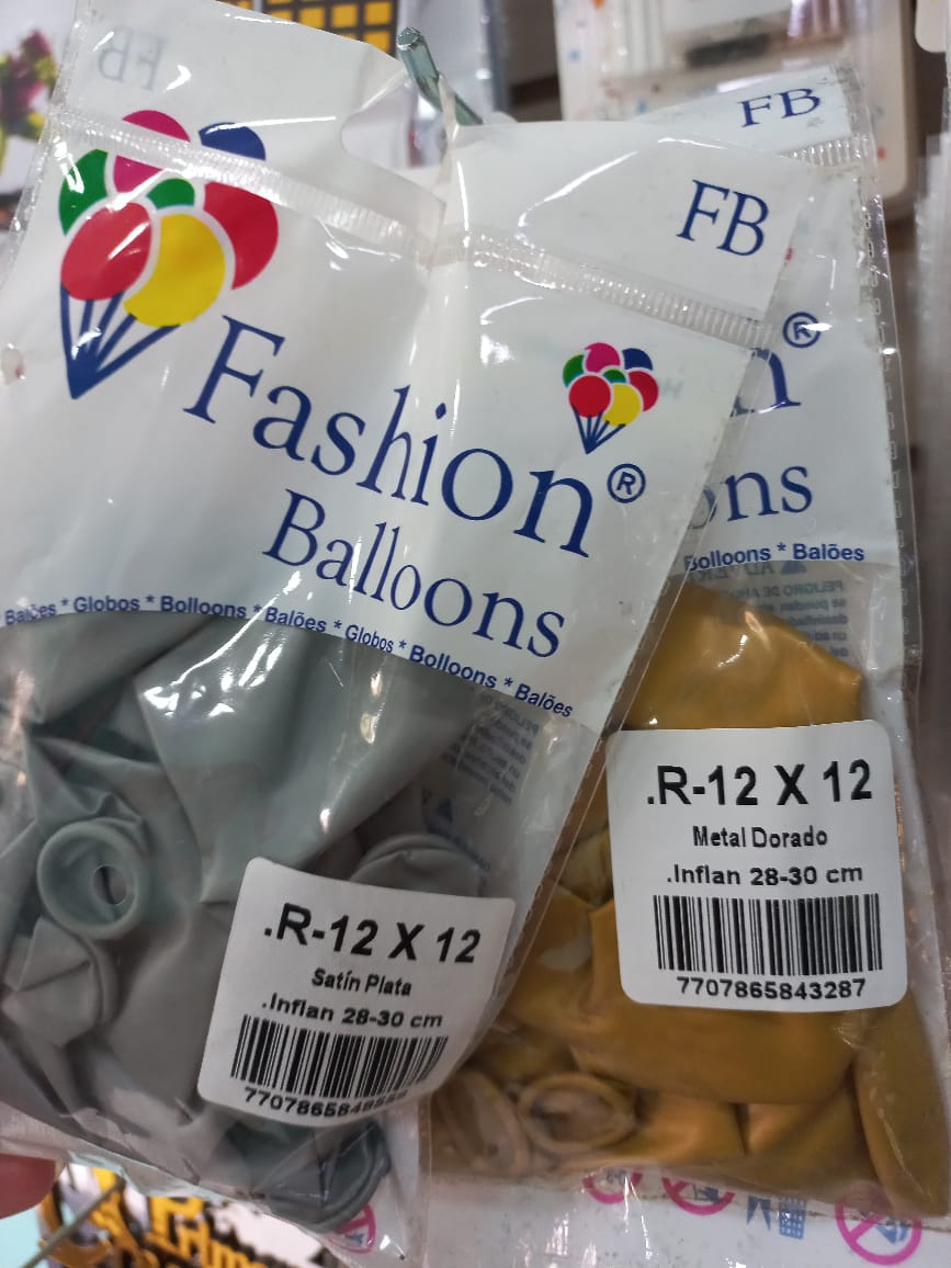 Bombas metalizadas x12