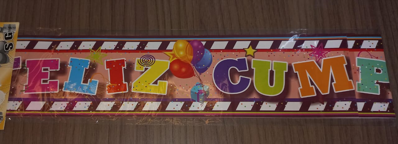 Letrero feliz cumple pequeño