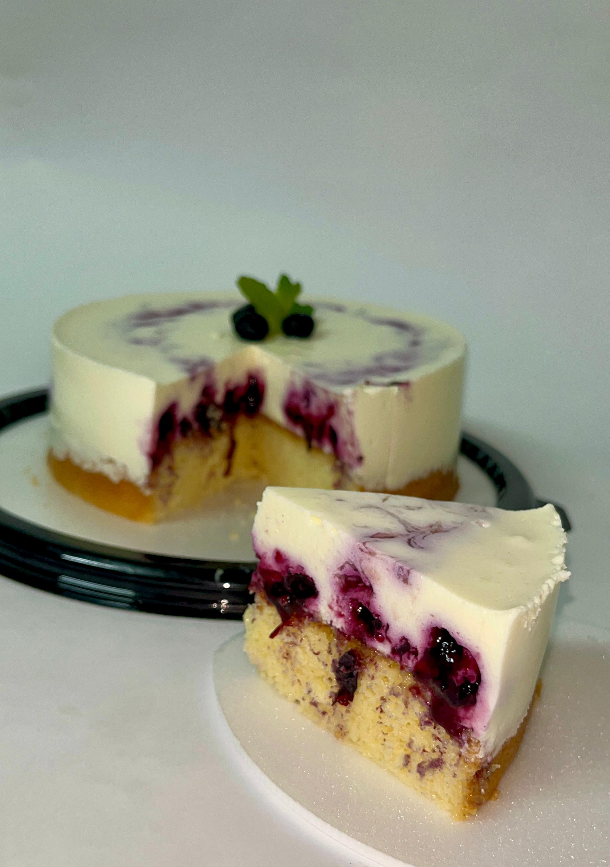 Postre Yogurt griego y Arandanos