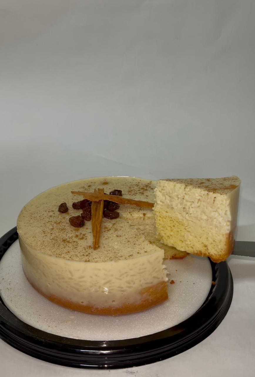 postre torta de arroz con leche