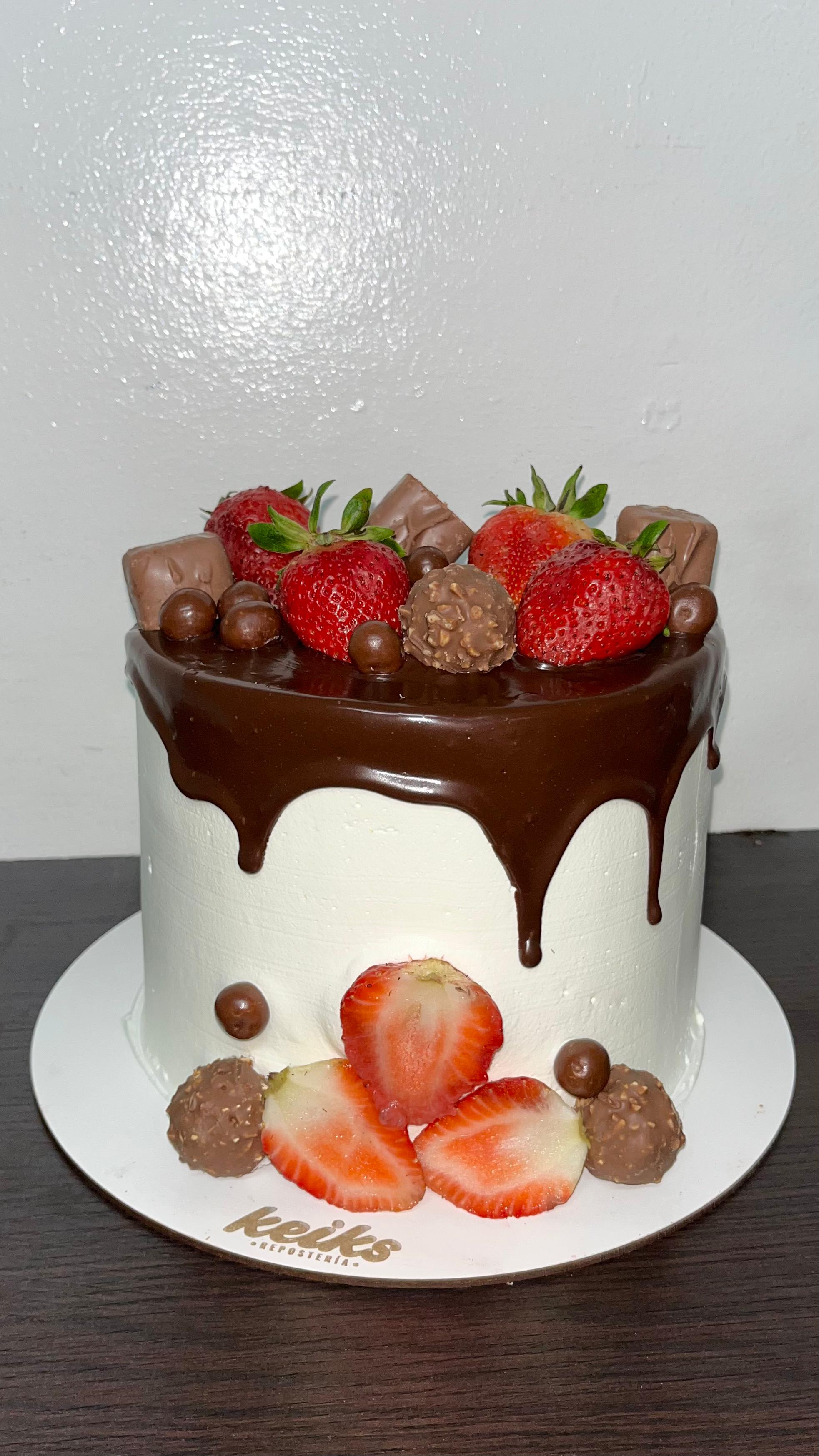 Torta Fresas con chocolate 
