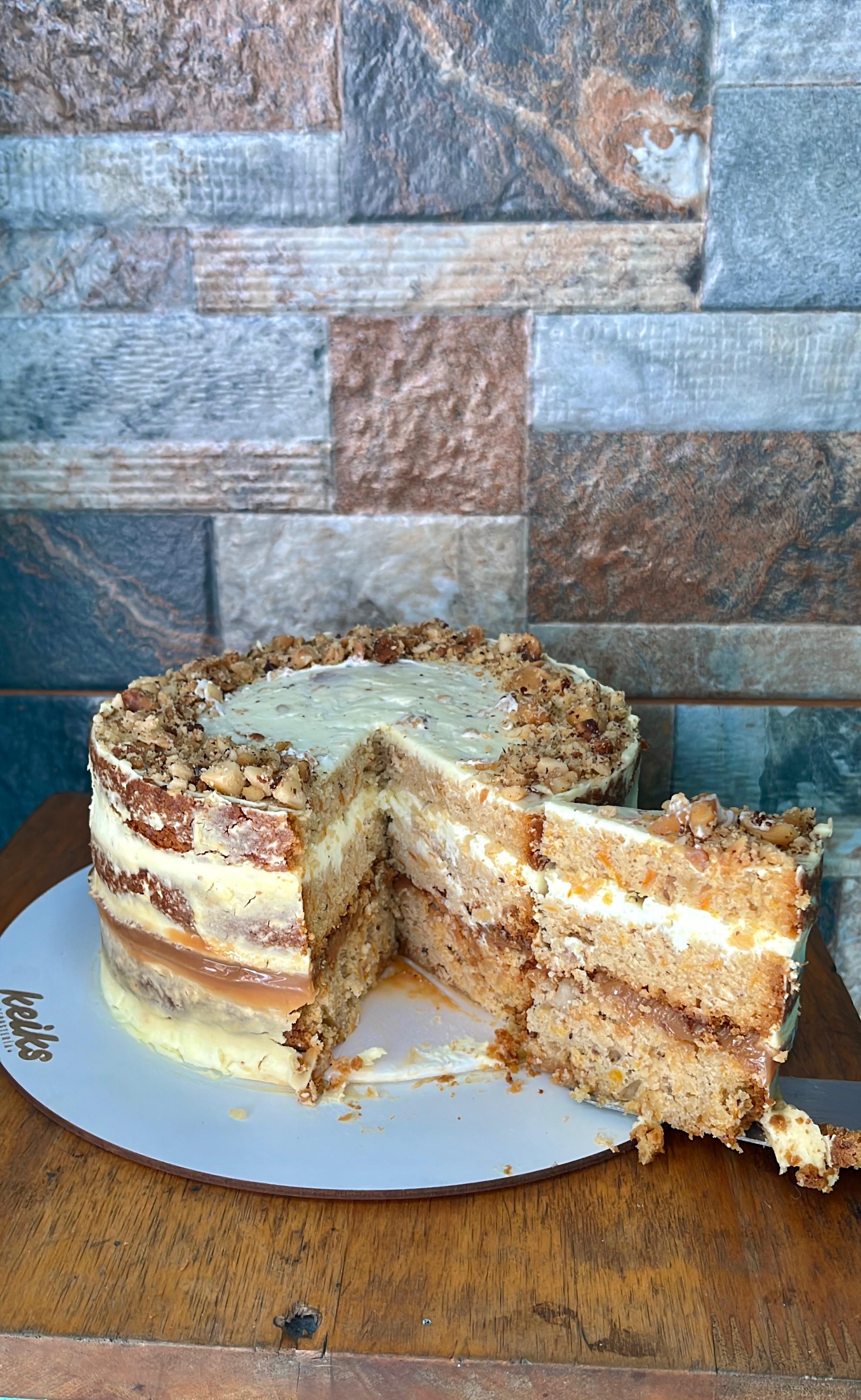Torta de zanahoria con arequipe 